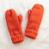 Panache Apparel Co. - Orange Cuffed Knit Mittens