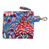 Anju Jewelry - Quilted Block-Printed Travel Pouch - Vivid Marigolds