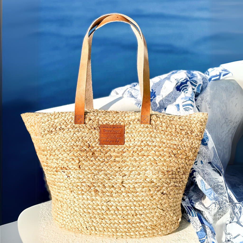 ShoreBags - Jute Seagrass Island Beach Tote