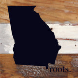 - STATE ROOTS SIGN / 6"x6" Reclaimed Wood Sign
