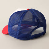 Fashion City - USA Flag Patch Mesh Trucker Hat