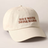 Fashion City - Save Water Drink Margs Embroidered Baseball Cap