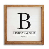CUSTOM- Single Letter Personalized Wall Art 12" x 12" | Wood Sign