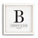 CUSTOM- Single Letter Personalized Wall Art 12" x 12" | Wood Sign