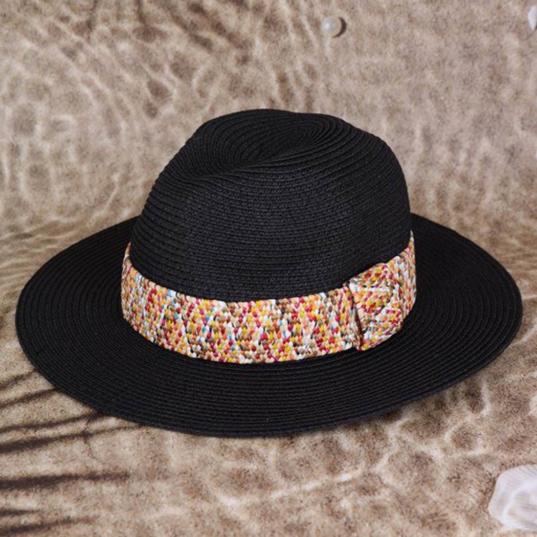 3AM BY H&D ACCESSORIES - MULTI COLOR STRAWBAND STRAW HAT