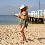 Boho-Eclectica - 'Seashore Florals' - 100% Cotton Sarong