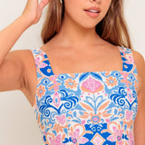 FLYING TOMATO - A printed woven mini dress - ID22345
