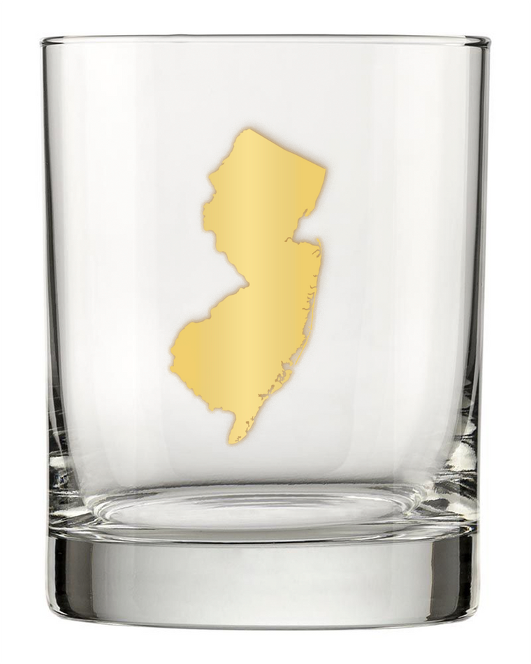 Clark & June Candle Co. - New Jersey 13.5oz Old Fashioned Rocks Cocktail Glass