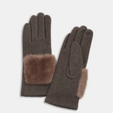 Chic Fur Trim Gloves