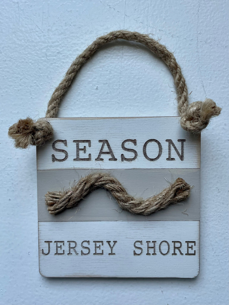 Laser Cut Mini Sign with Jute Rope