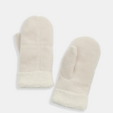 Sherpa Trim Cross Mittens