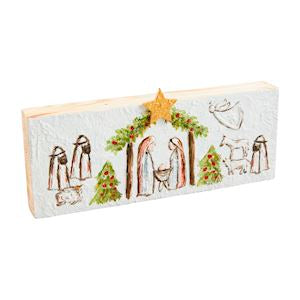 Long Nativity Plaque