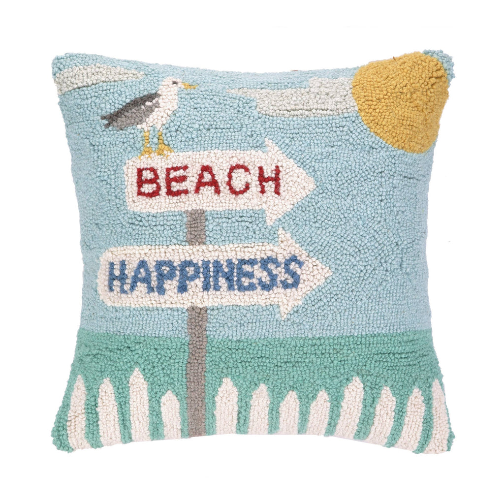 Peking Handicraft - Beach Happiness Seagull Hook Pillow
