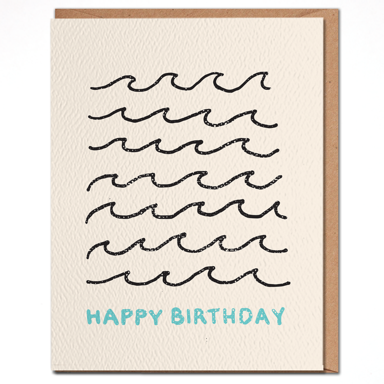 Happy Birthday Wave - Simple Birthday Card