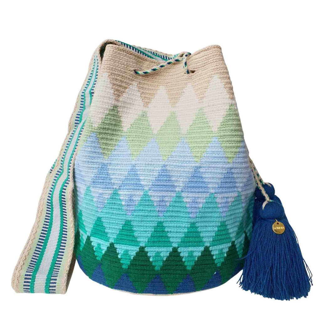 Peacock Wayuu Crochet Crossbody / Size: L