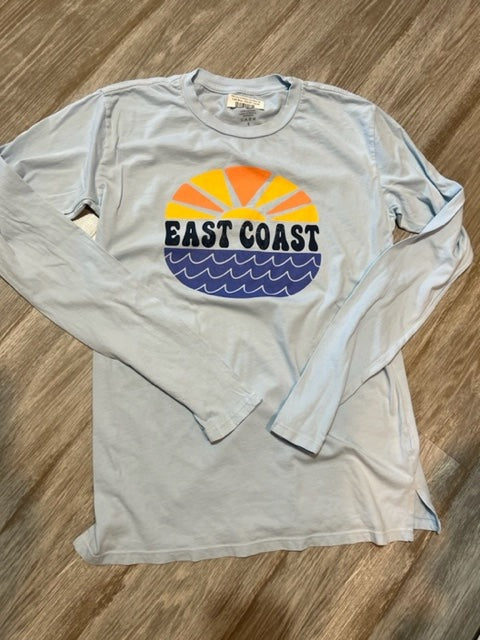 East Coast Sun/Waves Long Sleeve Tee