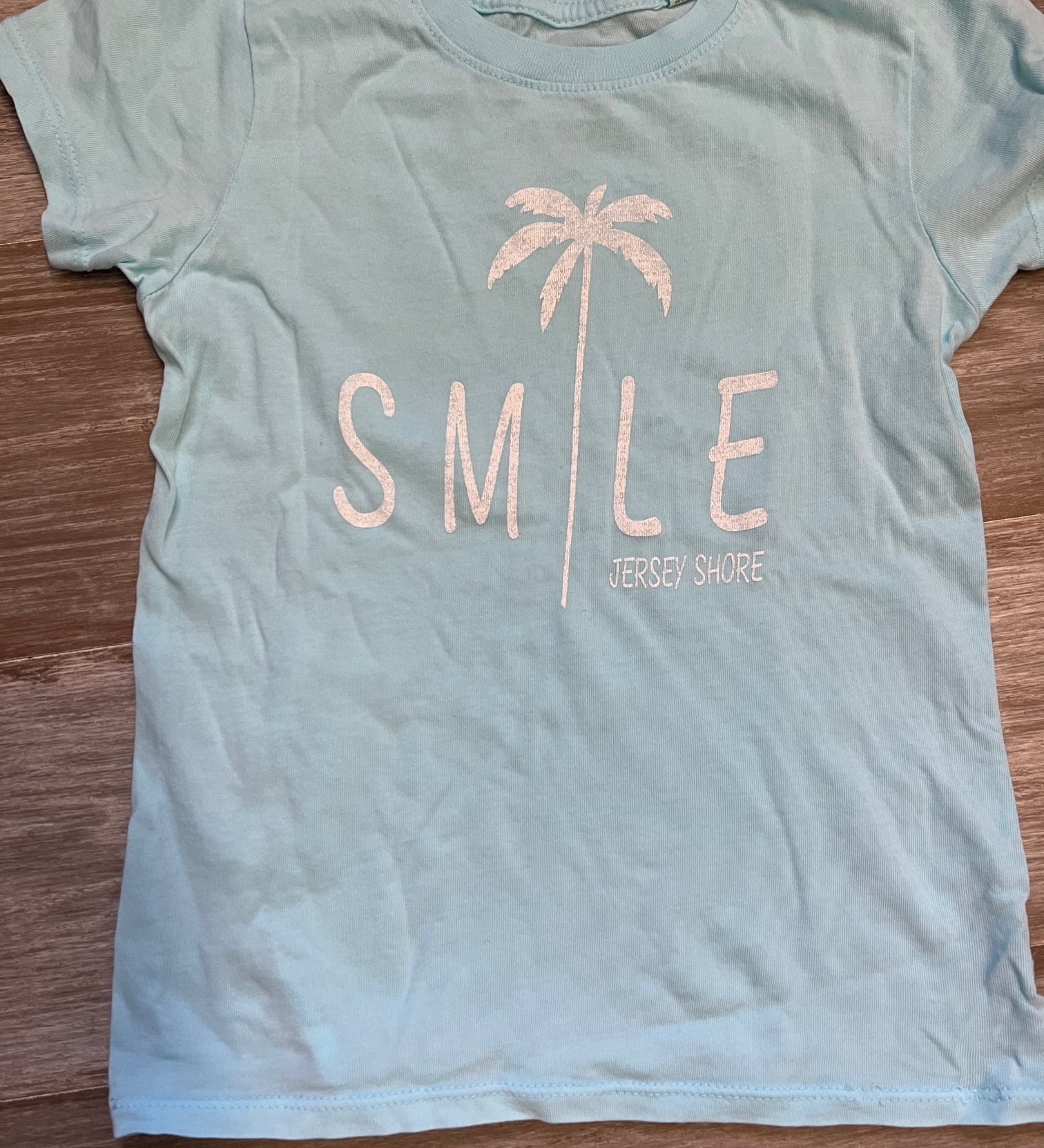 kids Light Blue smile Jersey Shore tee