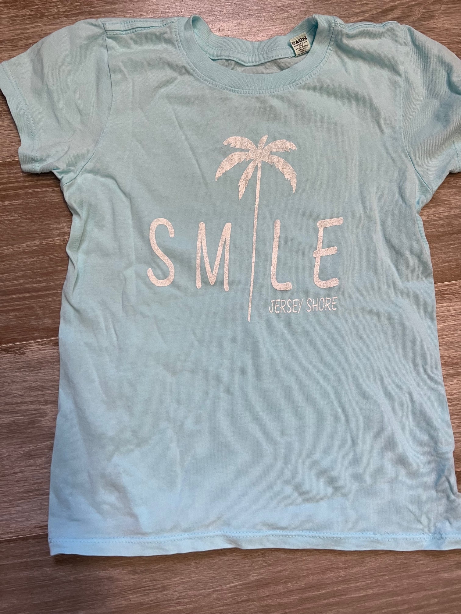 kids Light Blue smile Jersey Shore tee