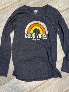 Good Vibes Long Sleeve Tee Ladies