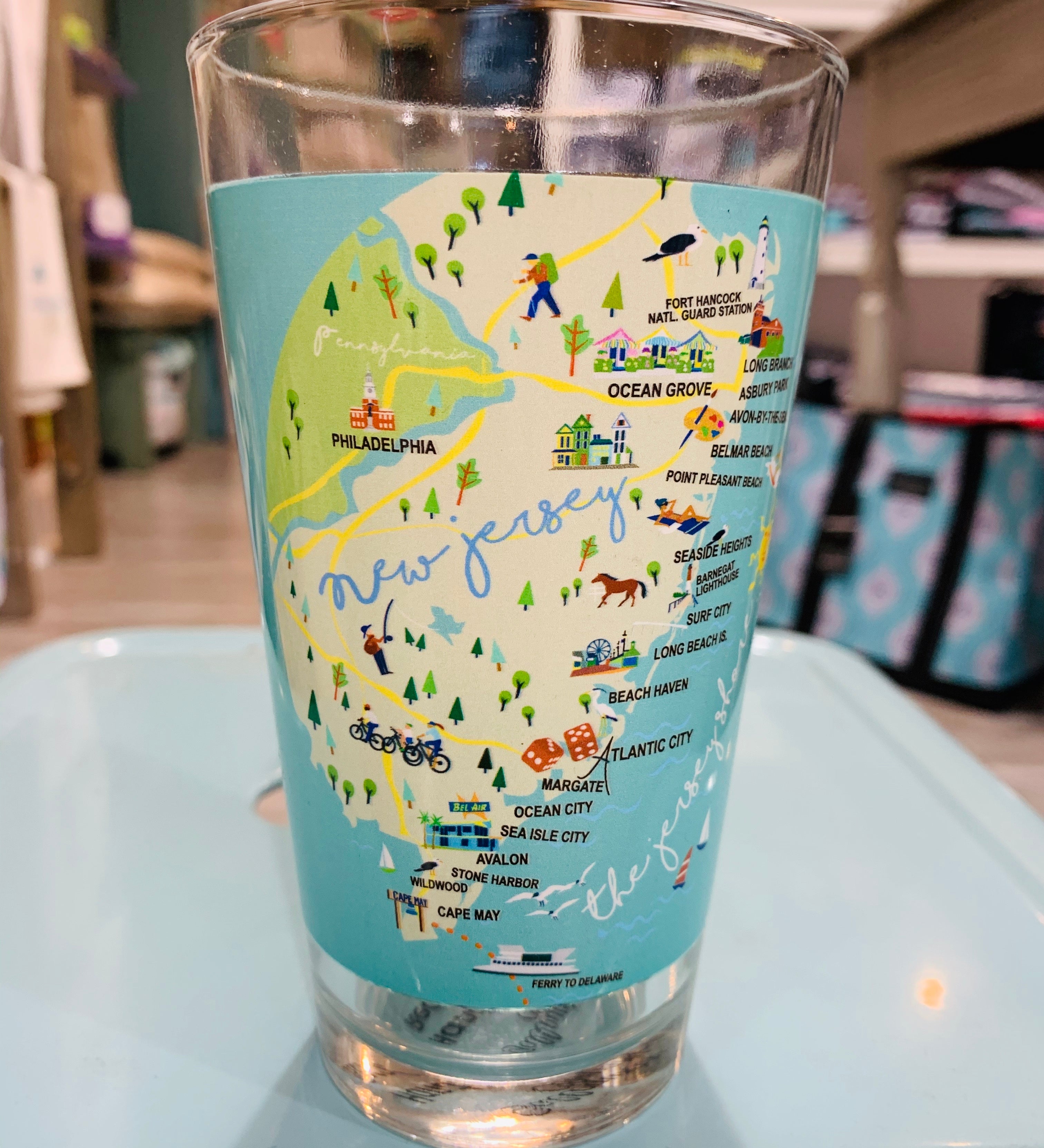 Jersey Shore Pint Glass