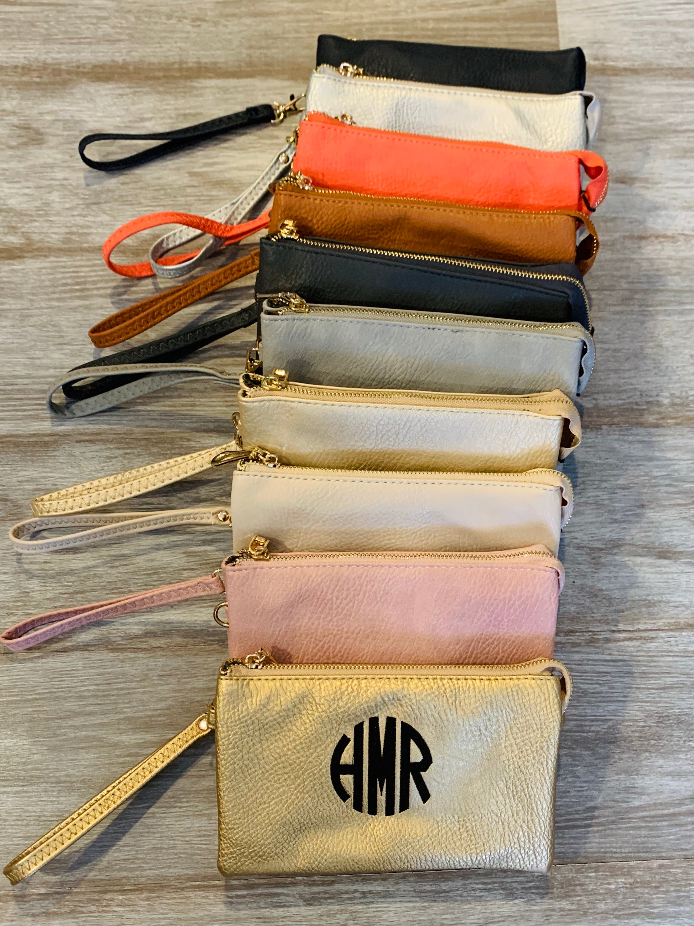 Compartment crossbody/clutch (9 colors)