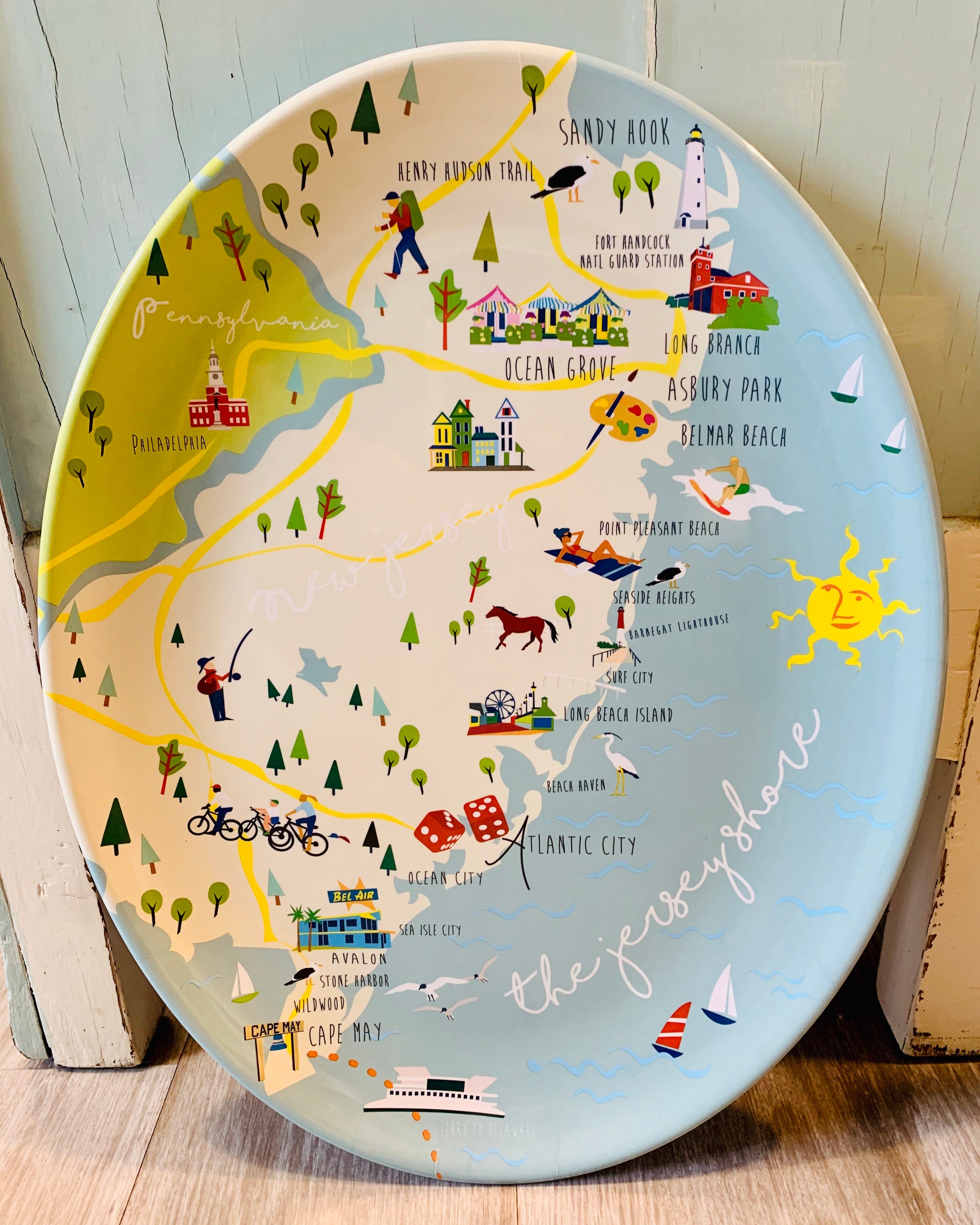 Jersey Shore Tray/  Platter