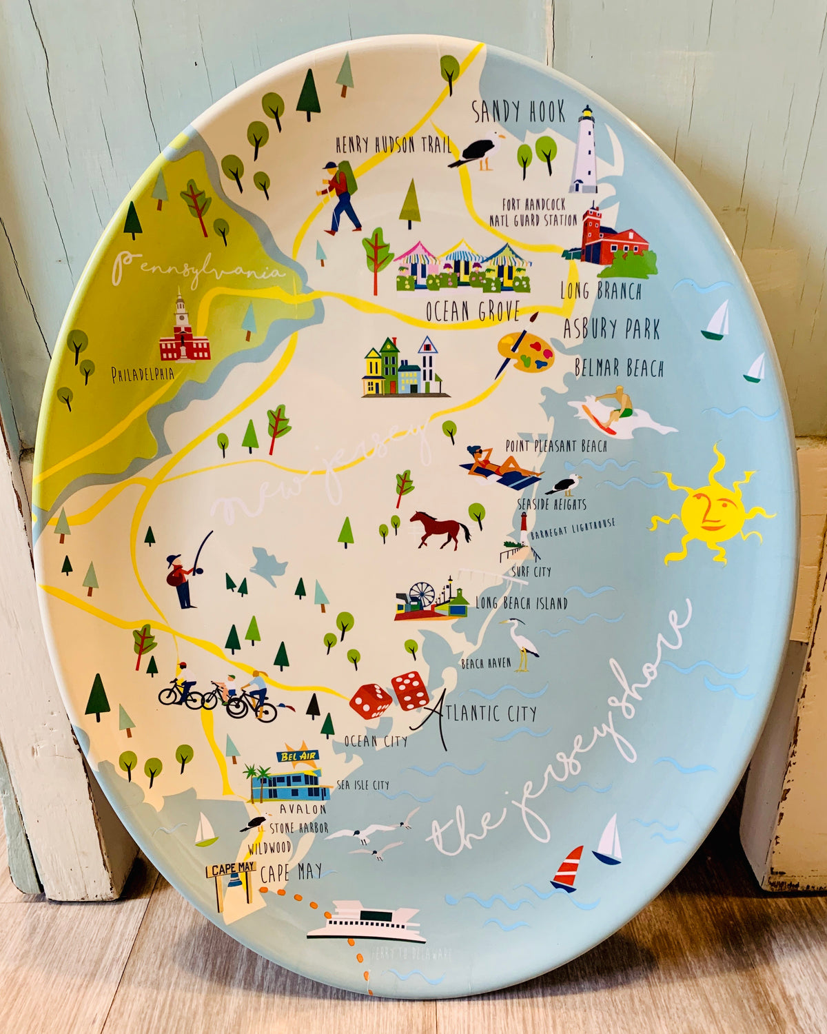 Jersey Shore Tray/  Platter
