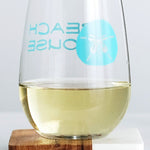 Stemless Beach House Wine Glass