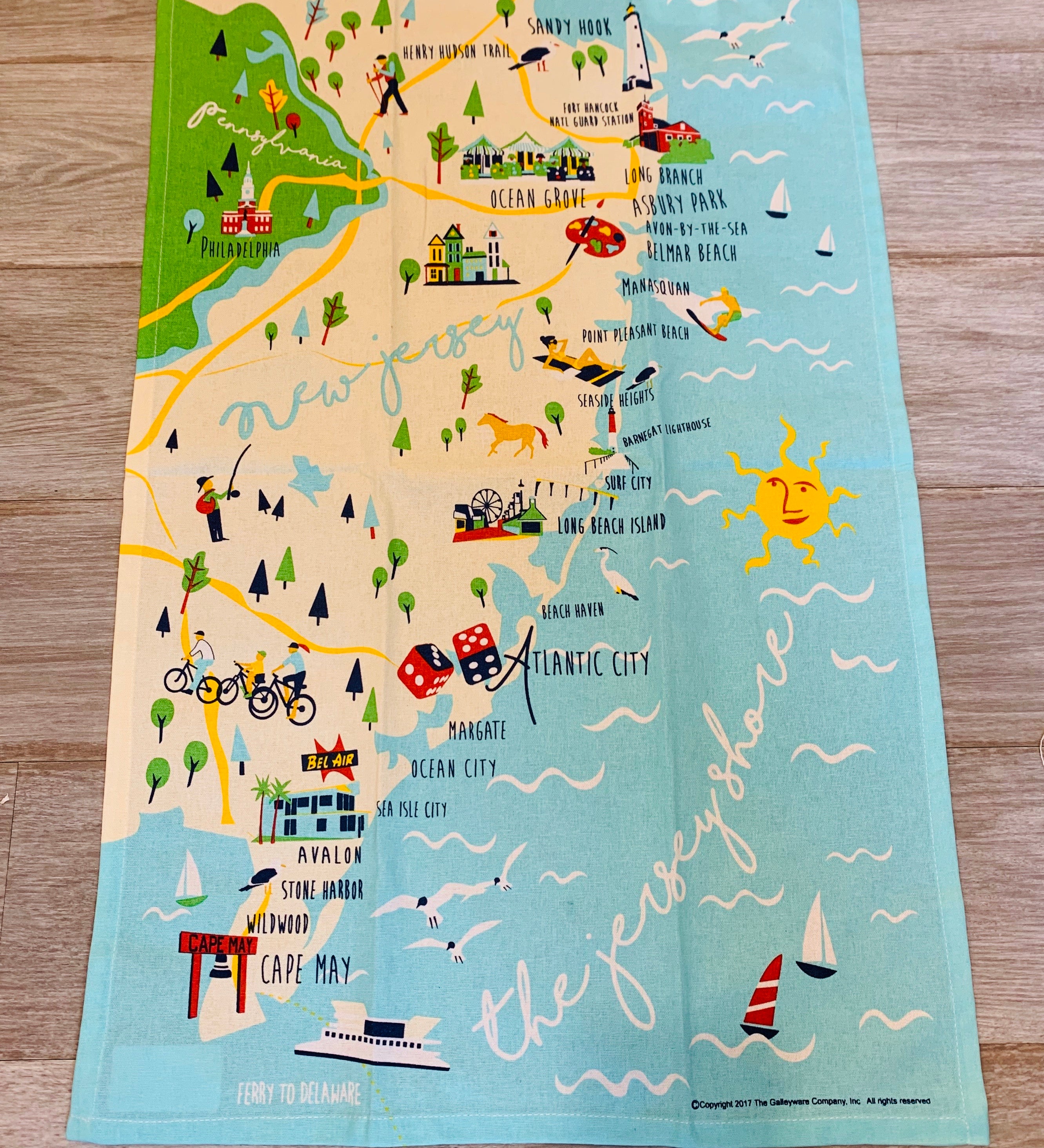 Jersey Shore Kitchen Towel