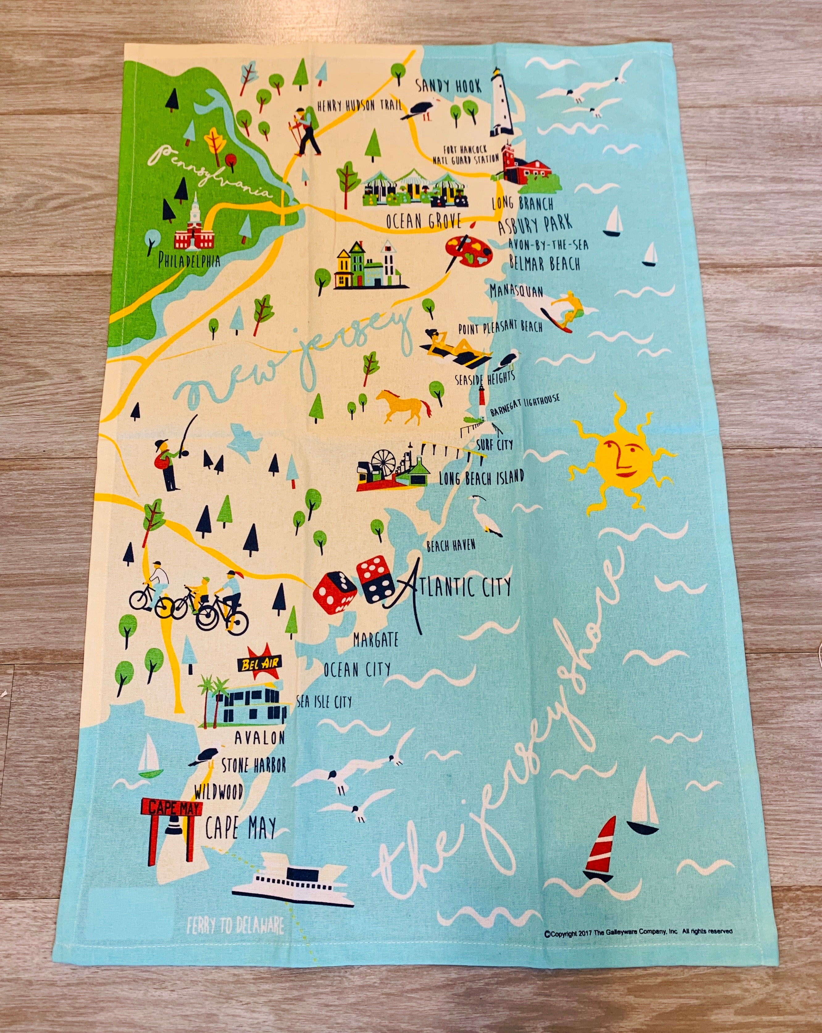 Jersey Shore Kitchen Towel