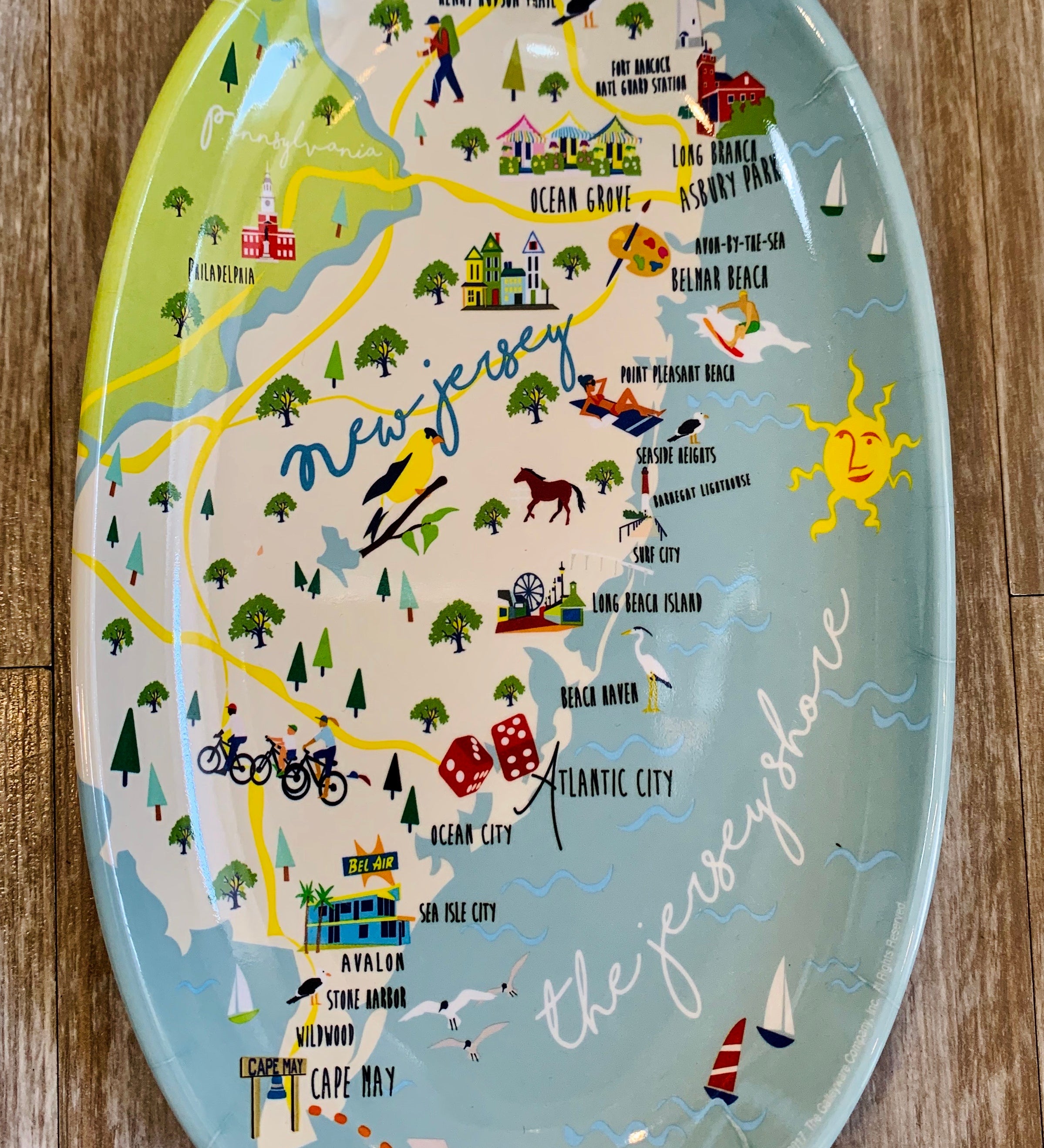 Jersey shore mini tidbit tray