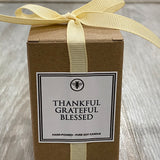 Grateful, Thankful, Blessed Votive Candle