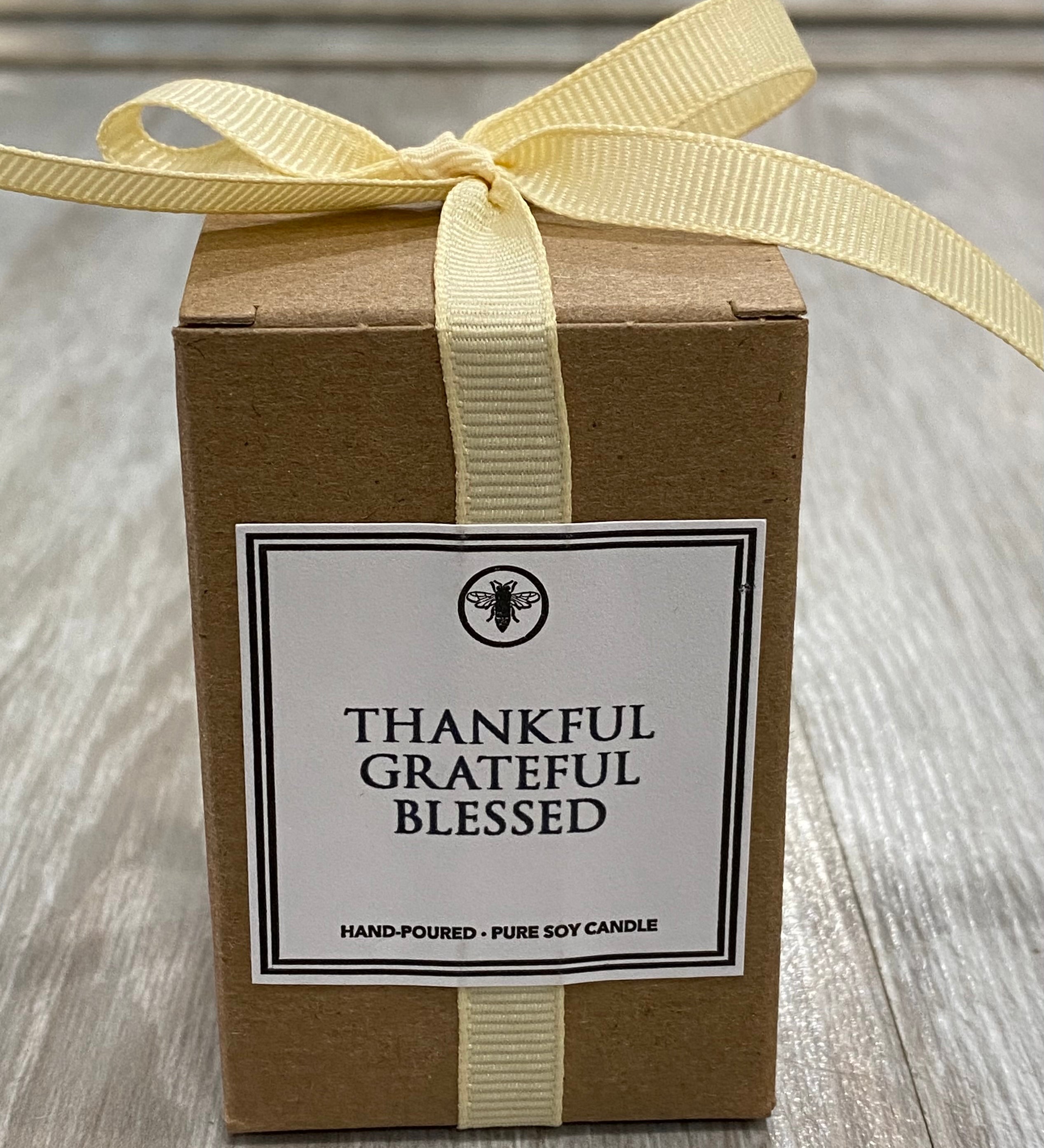 Grateful, Thankful, Blessed Votive Candle