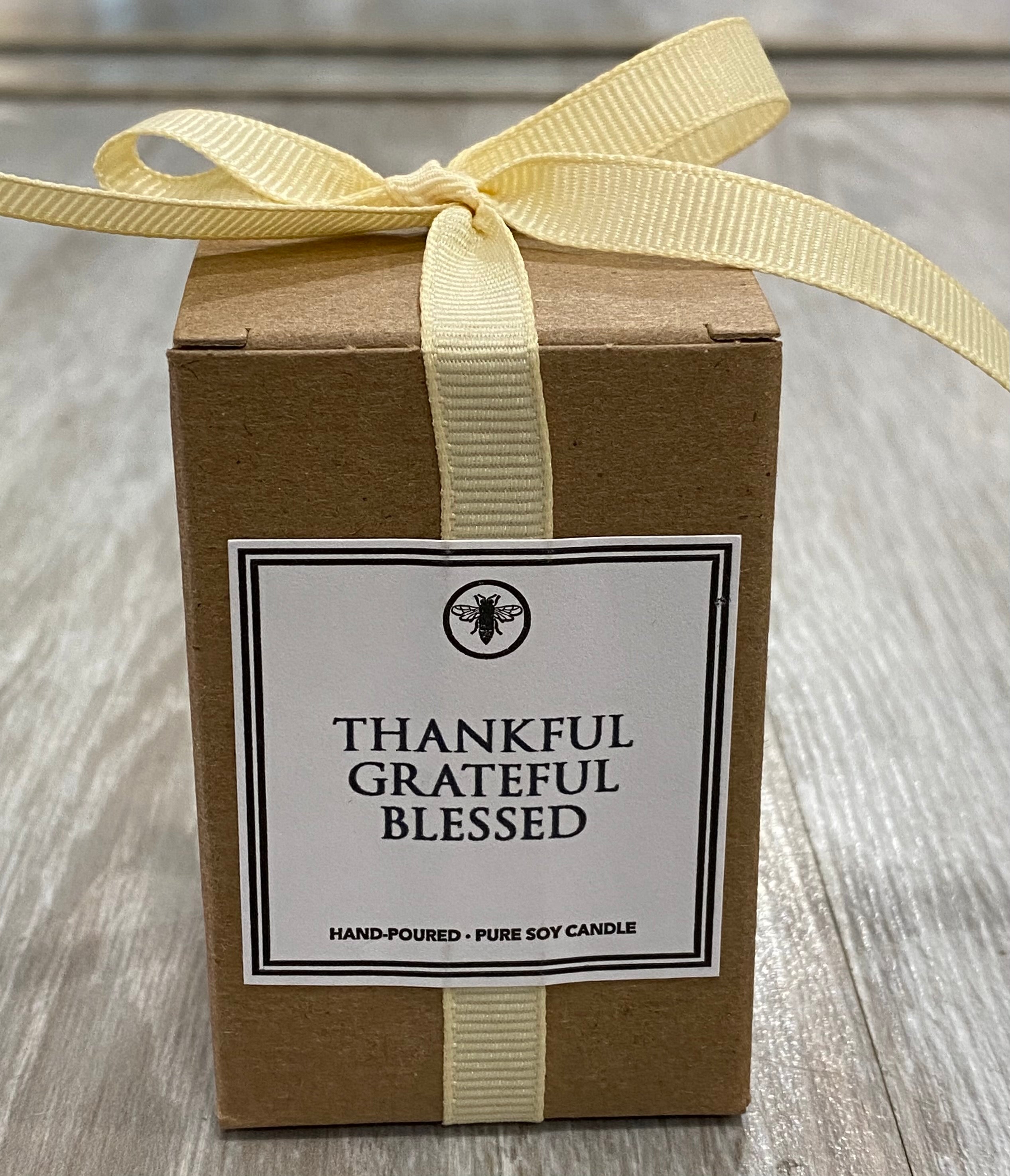 Grateful, Thankful, Blessed Votive Candle