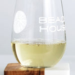 Stemless Beach House Wine Glass