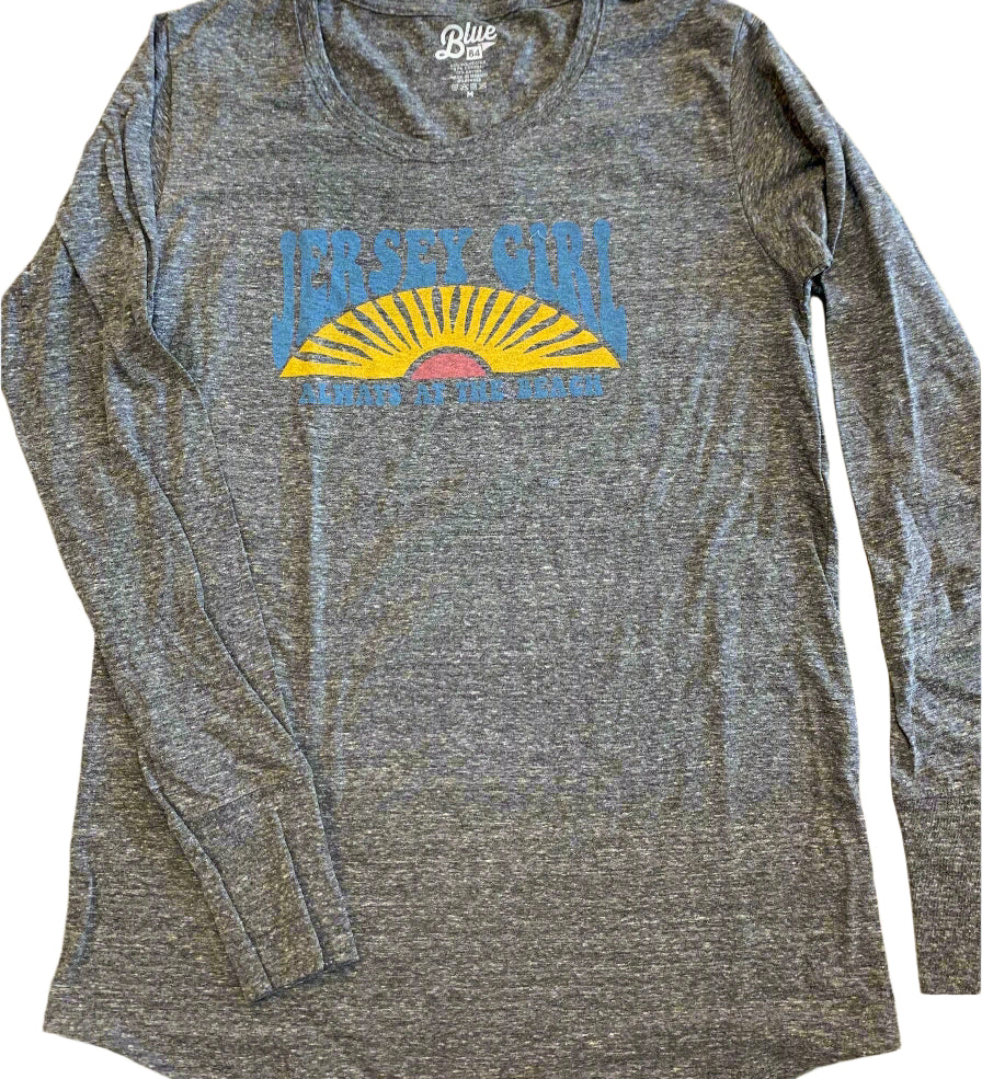 Jersey Girl Always at the Beach long sleeve tee